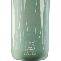 Termopudele CityLoop Thermavac eCycle Water Bottle 0.6L pārstrādāta nerūs. tērauda pelēcīgi zaļa Leaf цена и информация | Кухонные принадлежности | 220.lv