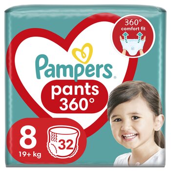 Подгузники PAMPERS Pants Jumbo Pack 8 размер, 32шт цена и информация | Подгузники | 220.lv