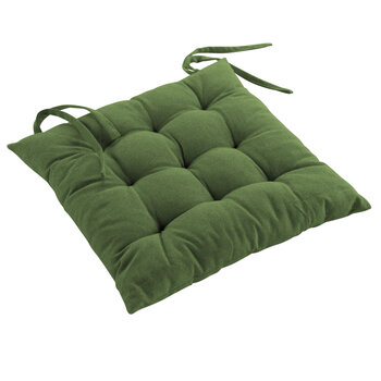 Стеганая подушка на стул Douceur d'Intérieur Mistral, зеленая, 40x40 см цена и информация | Декоративные подушки и наволочки | 220.lv