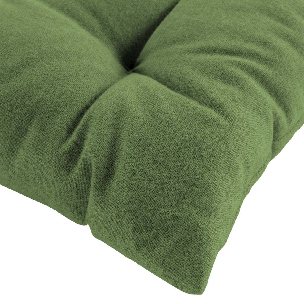 Douceur d’Intérieur stepēts krēsla spilvens Mistral, zaļš, 40x40 cm cena un informācija | Dekoratīvie spilveni un spilvendrānas | 220.lv