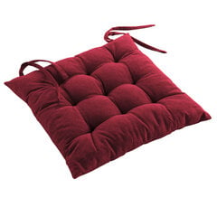 Стеганая подушка на стул Douceur d'Intérieur Mistral, темно-красная, 40x40 см цена и информация | Декоративные подушки и наволочки | 220.lv
