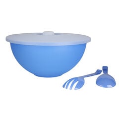 Plastmasas bļoda ar vāku, 26 cm, 3,6 L, zila цена и информация | Посуда, тарелки, обеденные сервизы | 220.lv