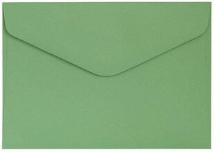 Aploksnes C6 Gladki 130 g. 10 gab., zaļas цена и информация | Конверты, открытки | 220.lv