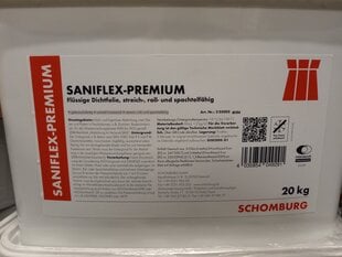 SANIFLEX šķidra sintētiskā hidroizolācija, dzeltena, 20 kg цена и информация | Изоляционные материалы | 220.lv