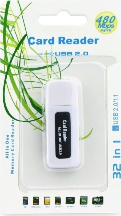 Lasītājs Atmiņas karšu lasītājsSDHC/SD/MMC/RS-MMC /Mini-SD(adapteris)/Micro SD(adapteris)/TF(adapteris)/XD/MS/MS PRO DUO 2.0 melns cena un informācija | Adapteri un USB centrmezgli | 220.lv