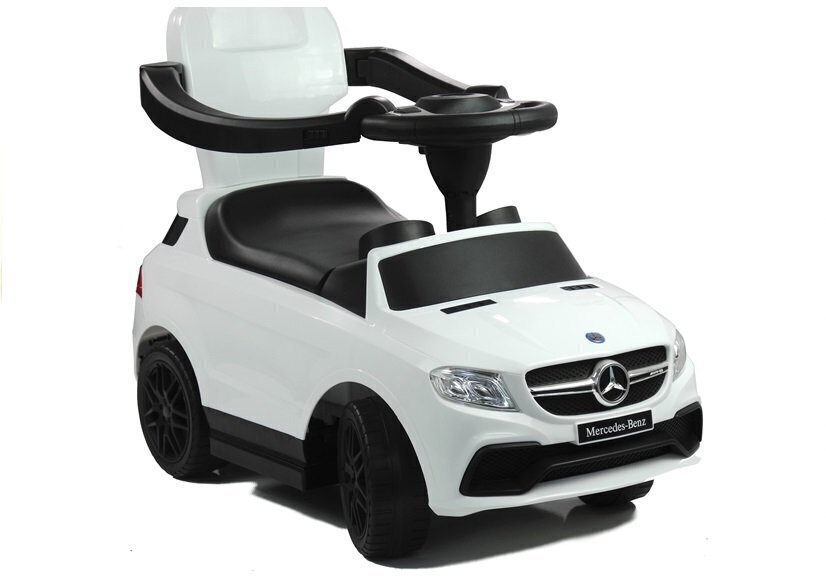 Stumjamā automašīna-staigulis Mercedes, balta cena un informācija | Rotaļlietas zīdaiņiem | 220.lv