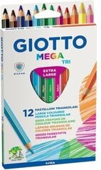 Zīmuļi 12 kr. GIOTTO MEGA TRIANGLES 220600 FILA/LYRA cena un informācija | Giotto Rotaļlietas, bērnu preces | 220.lv