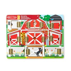 Komplekts Melissa & Doug Magnetic Farm Hide&Seek Board цена и информация | Игрушки для малышей | 220.lv