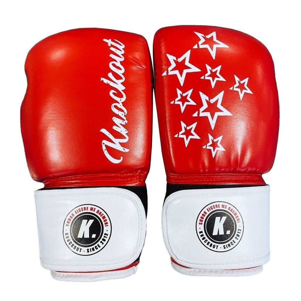 Knockout Legacy boksa cimdi sarkans, balts cena un informācija | Bokss un austrumu cīņas | 220.lv