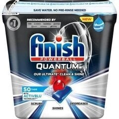 FINISH Quantum Ultimate trauku mazgājamās tabletes 50 gab cena un informācija | Trauku mazgāšanas līdzekļi | 220.lv