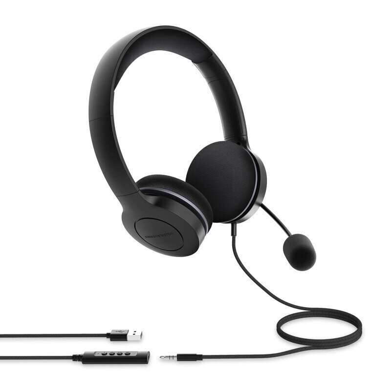 Energy Sistem Headset Office 3 Black (USB and 3.5 mm plug цена и информация | Austiņas | 220.lv