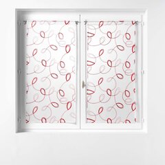 Дневные шторы Embroidered Red цена и информация | Шторы блэкаут белые, фиолетовые ветки 129х175 см 2 шт в упаковке | 220.lv