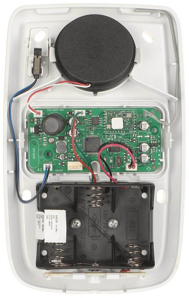 Bezvadu ārējā sirēna SR-230 PARADOX cena un informācija | Drošības sistēmas, kontrolieri | 220.lv