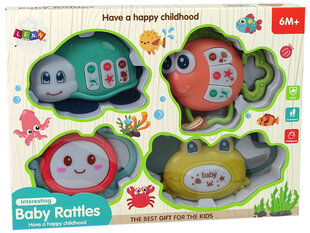 Interaktīvs grabulīšu un košļājamo komplekts mazuļiem Lean Toys cena un informācija | Rotaļlietas zīdaiņiem | 220.lv