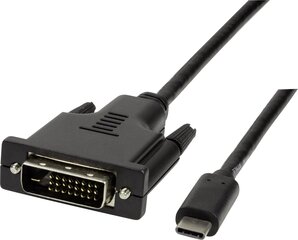 Кабель LogiLink UA0332 USB-C - DVI, 3 м цена и информация | Кабели для телефонов | 220.lv