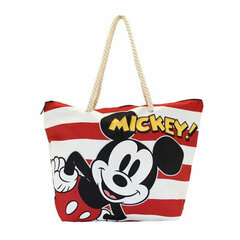 Pludmales soma Karactermania Mickey Mouse Strīpains (57 x 49 x 18 cm) S2416382 cena un informācija | Sieviešu somas | 220.lv