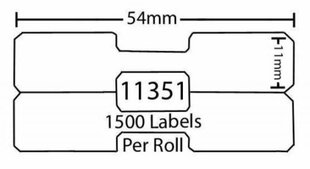 DYMO 11351 S0722360 Label Roll Dore saderīgs - cena un informācija | Piederumi printerim | 220.lv