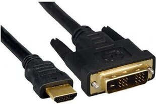 HDMI - DVI-D 2m cena un informācija | Kabeļi un vadi | 220.lv