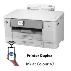 Brother HL-J6010DW MFP A3 Wi-Fi duplex inkjet colour Printer cena un informācija | Printeri un daudzfunkcionālās ierīces | 220.lv