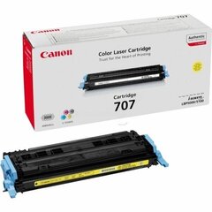 Тонер Canon 707 CRG-707 9421A004 Y  цена и информация | Картриджи для лазерных принтеров | 220.lv