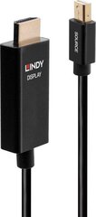 Lindy DisplayPort Mini - HDMI 3m цена и информация | Кабели и провода | 220.lv