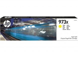 Оригинальный чернильный картридж HP 973X Y F6T83AE, желтый цена и информация | Картриджи для струйных принтеров | 220.lv