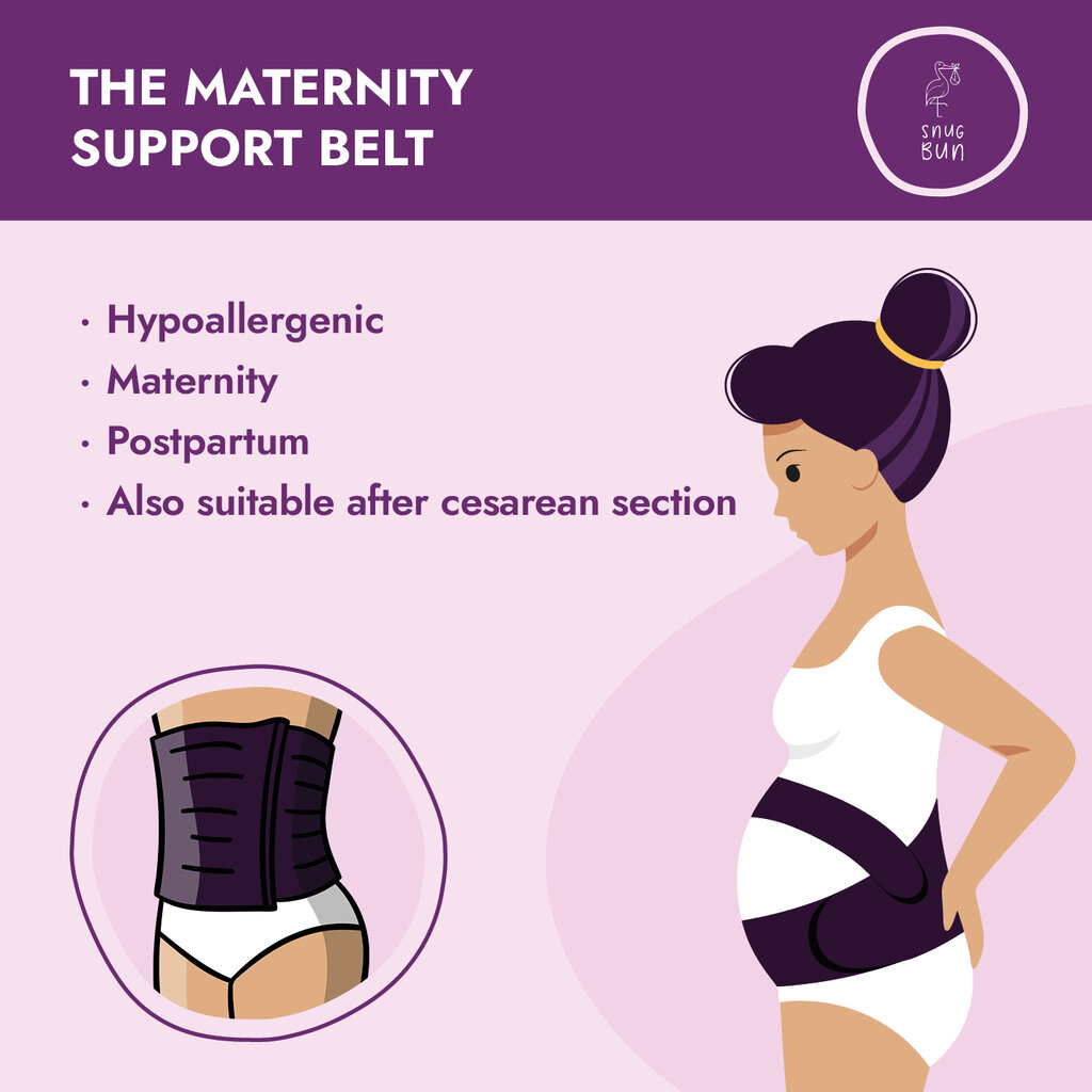 Universāls pārsējs grūtniecēm 5 in1: pirms un pēc dzemdībām Snug Bun cena un informācija | Higiēnas preces māmiņām | 220.lv