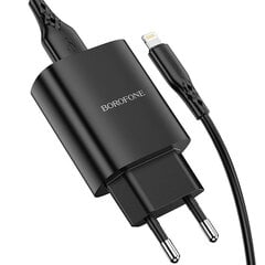 Зарядное устройство Borofone BN1 Innovative - USB - 2.1A, черное цена и информация | Зарядные устройства для телефонов | 220.lv