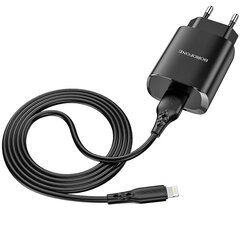 Зарядное устройство Borofone BN1 Innovative - USB - 2.1A, черное цена и информация | Зарядные устройства для телефонов | 220.lv