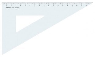 Rasēšanas trīsstūris 19cm 30` ARISTO PlexiGlas cena un informācija | Kancelejas preces | 220.lv