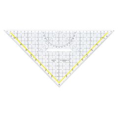 Rasēšanas trīsstūris 32.5cm 45' ARISTO TZ PlexiGlas ar rokturi cena un informācija | Kancelejas preces | 220.lv