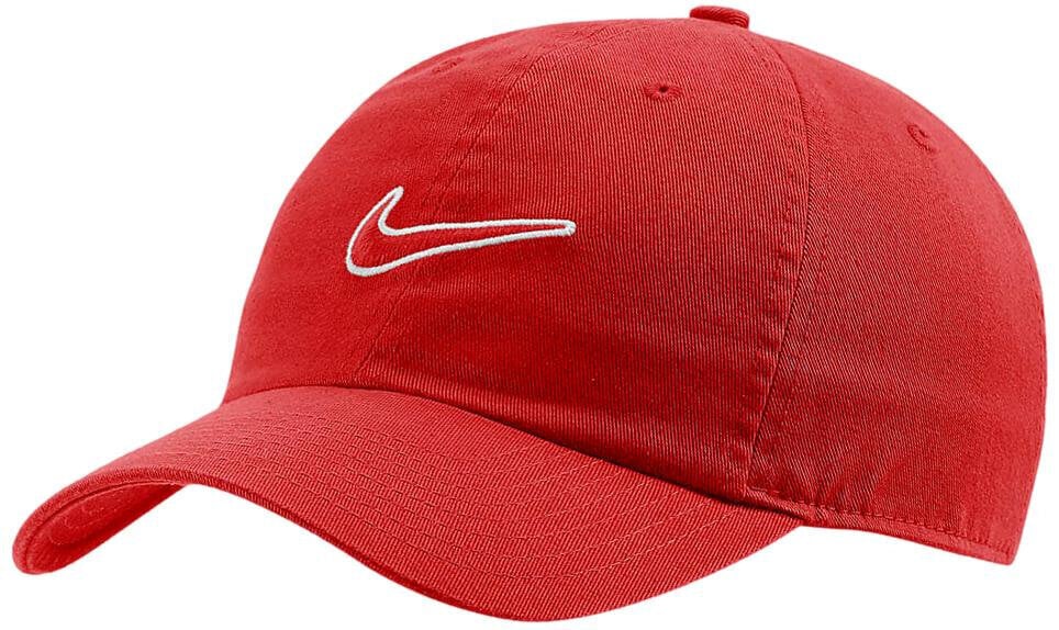 Nike Cepures Ar Nagu U Nsw H86 Swoosh Wash Cap Red 943091 657 943091 657 цена и информация | Vīriešu cepures, šalles, cimdi | 220.lv