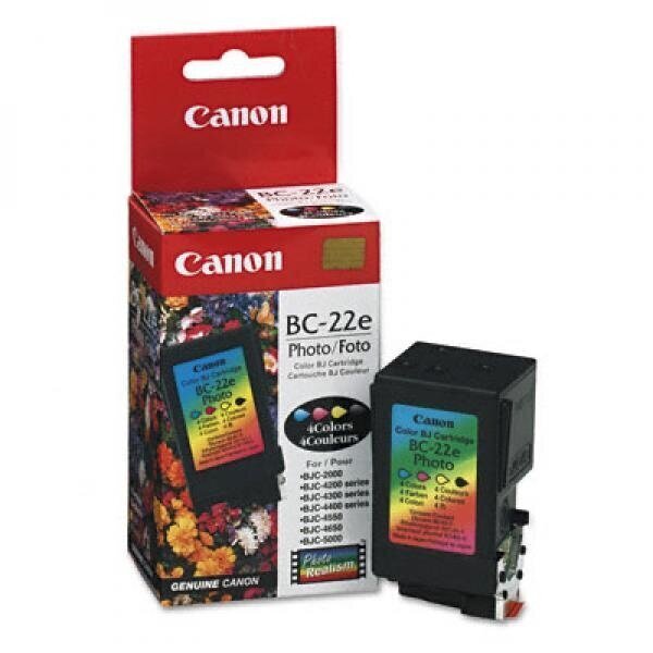 Canon Ink Foto kasetne BC-22E BC22E C / M / BK / W - цена и информация | Tintes kārtridži | 220.lv