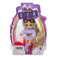 Barbie Extra Minis lelle ar lillā kleitu cena un informācija | Rotaļlietas meitenēm | 220.lv