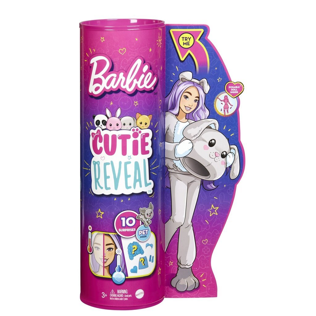 Barbie Cutie Reveal lelle Kucēns cena un informācija | Rotaļlietas meitenēm | 220.lv