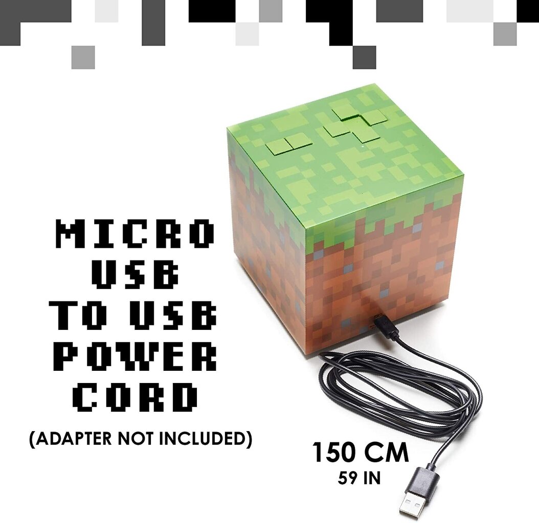 Minecraft Alarm Clock with Mood Light cena un informācija | Datorspēļu suvenīri | 220.lv