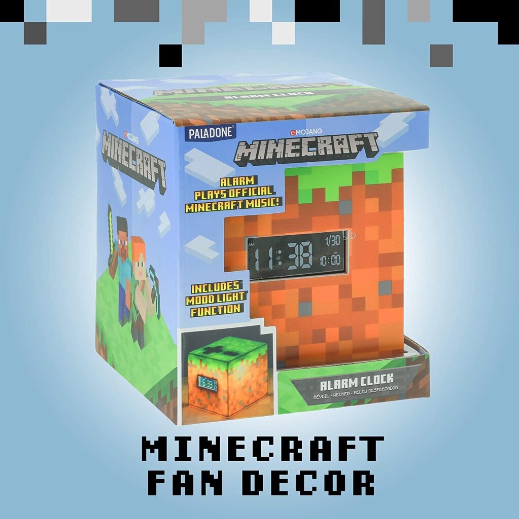 Minecraft Alarm Clock with Mood Light cena un informācija | Datorspēļu suvenīri | 220.lv