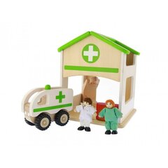 Деревянное депо скорой помощи цена и информация | Игрушки для мальчиков | 220.lv