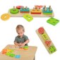 Koka puzzle spēle ar dažādām formām cena un informācija | Rotaļlietas zīdaiņiem | 220.lv