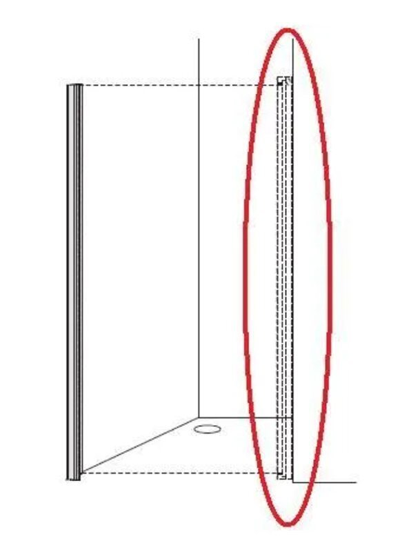 Dušas durvis Ifö Space SPNF 1200 sudraba, 120x200cm cena un informācija | Dušas durvis, dušas sienas | 220.lv