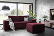 Dīvāns NORE Silla, ķiršu krāsas cena un informācija | Dīvāni | 220.lv