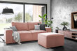 Dīvāns NORE Silla, gaiši rozā cena un informācija | Dīvāni | 220.lv
