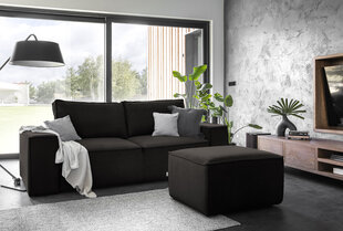 Dīvāns NORE Silla, melns cena un informācija | Dīvāni | 220.lv