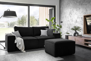 Dīvāns NORE Silla, melns cena un informācija | Dīvāni | 220.lv