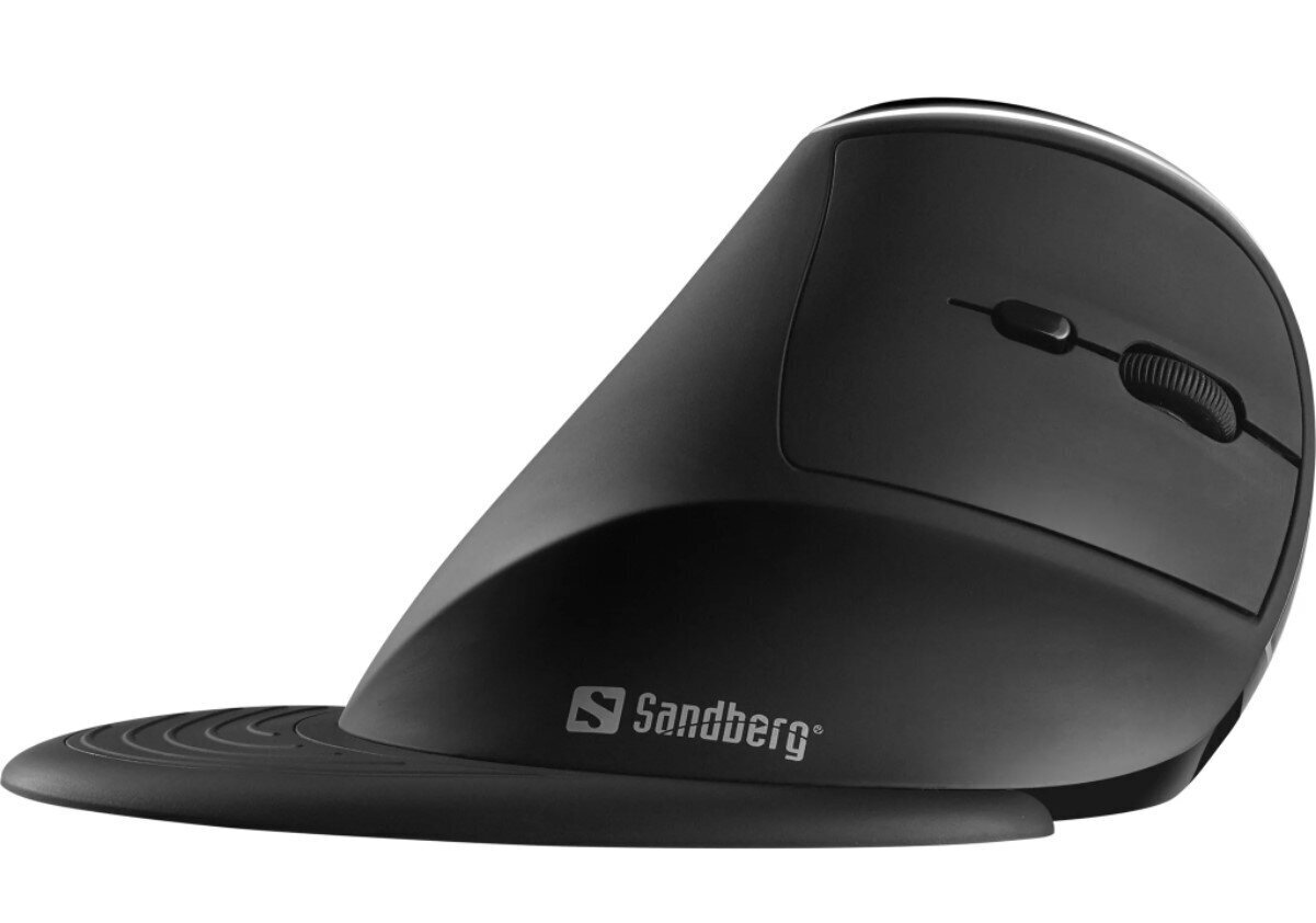 Sandberg Wireless Vertical Mouse Pro 630-13, melns cena un informācija | Peles | 220.lv