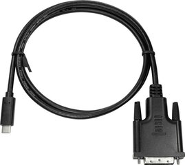 Кабель LogiLink UA0331 USB-C - DVI, 1,8 м цена и информация | Кабели для телефонов | 220.lv