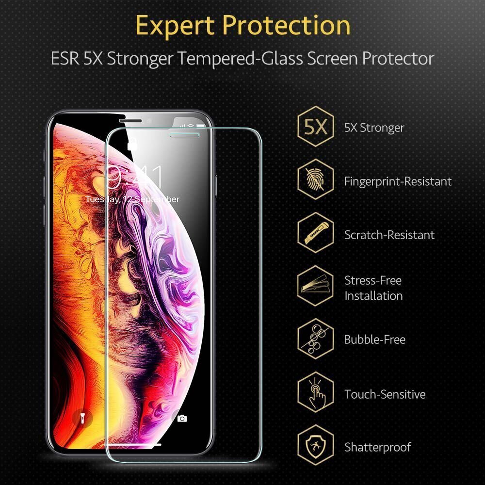 Ekrāna aizsargstikls ESR SCREEN SHIELD, piemērots iPhone 11, caurspīdīgs cena un informācija | Ekrāna aizsargstikli | 220.lv