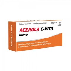 Таблетки Acerola C-vita Orange  цена и информация | Витамины, пищевые добавки, препараты для хорошего самочувствия | 220.lv