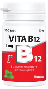 Таблетки Vita B12  цена и информация | Витамины, пищевые добавки, препараты для хорошего самочувствия | 220.lv