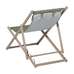 Koka pludmales krēsls CHILO226, zaļš cena un informācija | Dārza krēsli | 220.lv